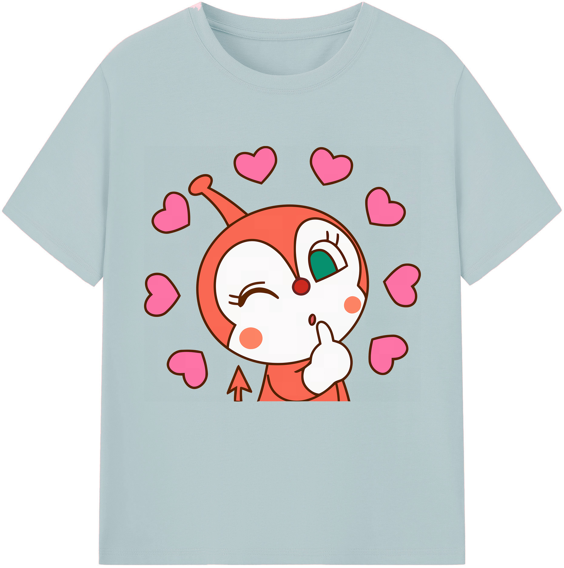 （画像用） アンパンマン Anpanman 綿100％半袖Tシャツ（フロントプリント）